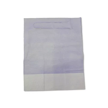 Fogászati Előke, Zsebes-3 Rétegű, 40x60cm, Kék Színű, 100db-os