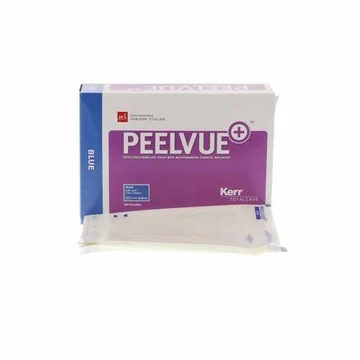 PeelVue+ Sterilizáló tasak öntapadós kék 135x165mm 200db