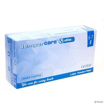 Sempercare Fehér Púdermentes Latex Kesztyű (100db) 