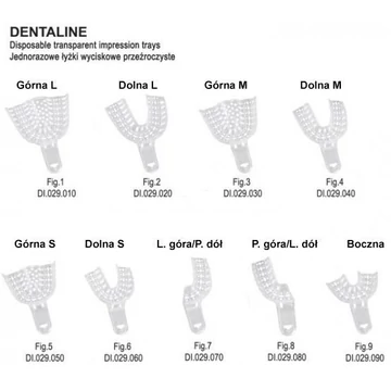 Műanyag Lenyomatkanál Átlátszó (Minden Méretben) Falcon (10db)