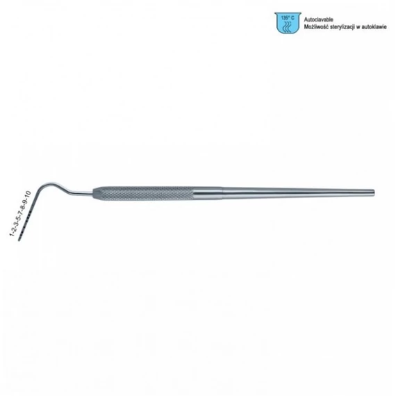 Classic-Round Probe Periodontal se color-coded fig. 26G (Parodontális Szonda) Falcon