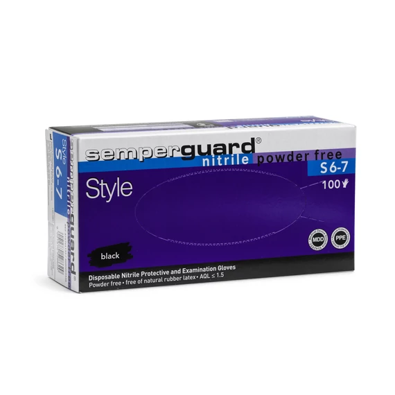 Semperguard Style Nitrile Gumikesztyű 100db/Doboz Minden Méretben